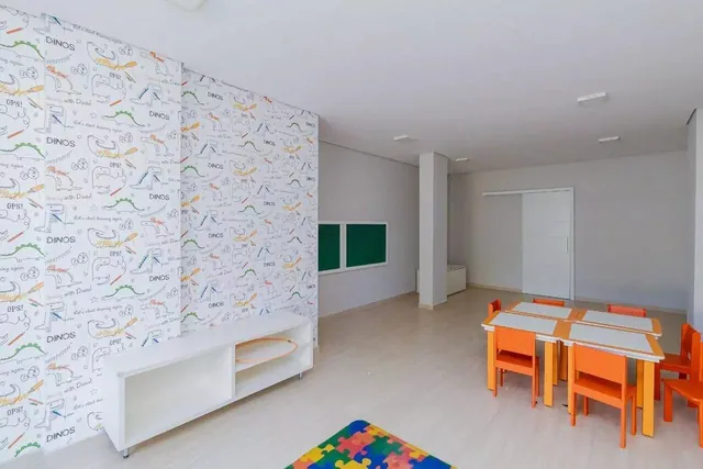 Espaço kids com mobiliário infantil no condomínio, Mercês, Curitiba